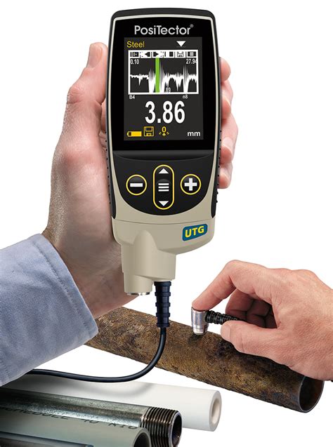 sheet metal thickness measuring tool|ultrasonic metal thickness tester.